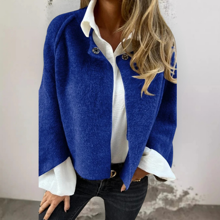 Henrike™ | Round-Neck Wool-Like Coat